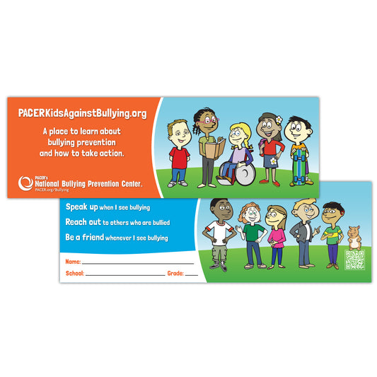 Kids Against Bullying bookmarks