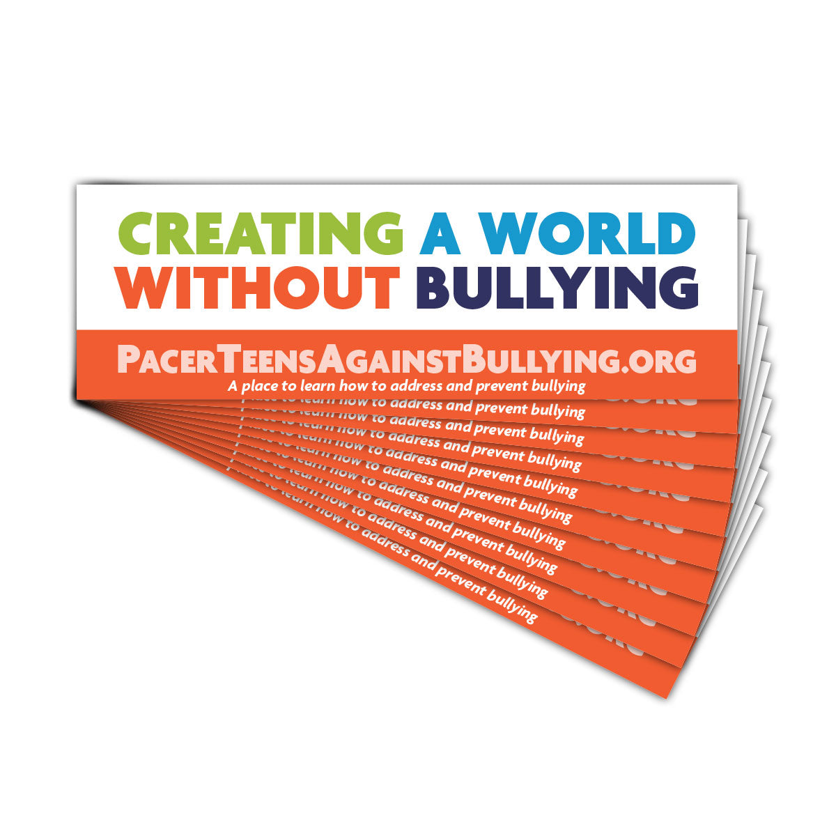 Teens Against Bullying bookmarks